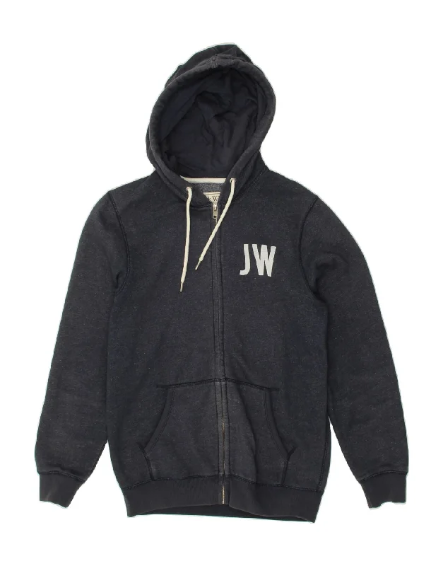 JACK WILLS Mens Graphic Zip Hoodie Sweater Small Navy Blue Cotton Terry Blend Velvet Blend Canvas Blend JACK WILLS Mens Graphic Zip Hoodie Sweater Small Navy Blue Cotton Terry Blend Velvet Blend Canvas Blend