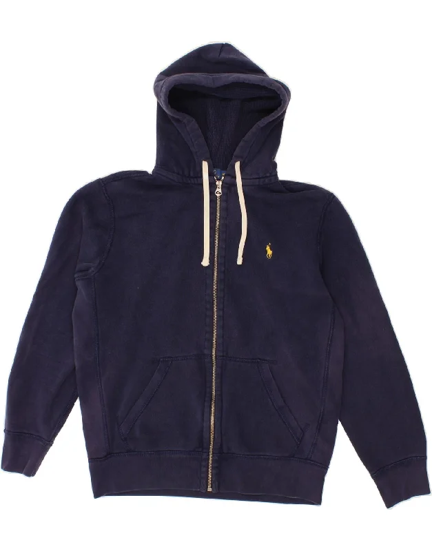 POLO RALPH LAUREN Mens Zip Hoodie Sweater Medium Navy Blue Cotton High Neck Crew Neck V-Neck POLO RALPH LAUREN Mens Zip Hoodie Sweater Medium Navy Blue Cotton High Neck Crew Neck V-Neck