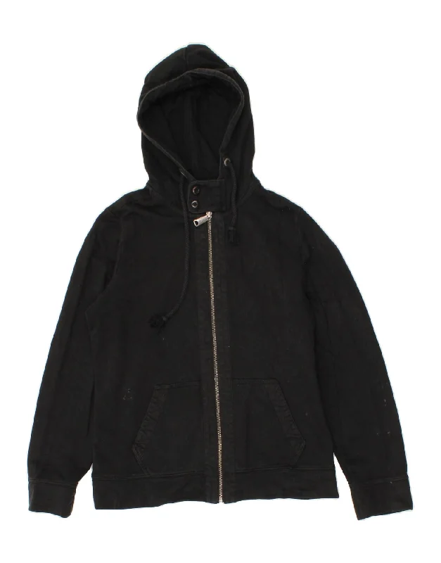 RALPH LAUREN Womens Zip Hoodie Sweater UK 16 Large Black Cotton Mesh Fabric Canvas Fabric Denim Fabric RALPH LAUREN Womens Zip Hoodie Sweater UK 16 Large Black Cotton Mesh Fabric Canvas Fabric Denim Fabric