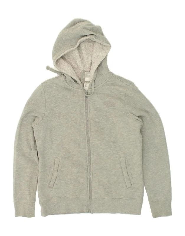 THE NORTH FACE Womens Zip Hoodie Sweater UK 14 Medium Grey Cotton Rayon Fabric Velvet Fabric Corduroy Fabric THE NORTH FACE Womens Zip Hoodie Sweater UK 14 Medium Grey Cotton Rayon Fabric Velvet Fabric Corduroy Fabric