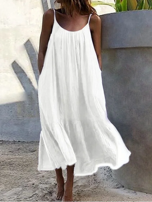 All White Dress For Plus Size Women Black Long Dress Tunics stripes playful