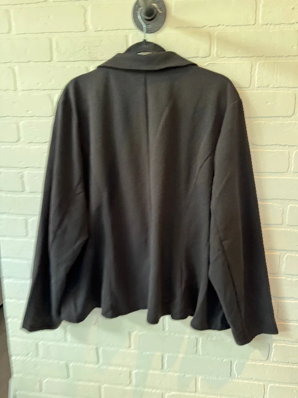 Blazer By Agnes Orinda In Black, Size: 4x Women's Elegant Suit