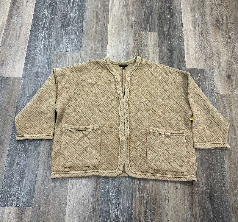Blazer By Banana Republic In Tan, Size: 2x Plus Size Women's Coat