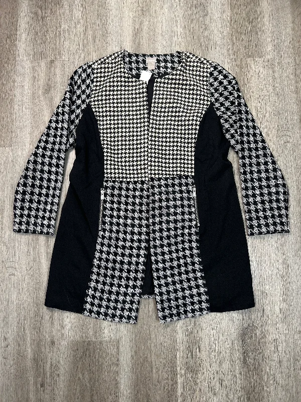 Blazer By Chicos In Black & Cream, Size: L Women's Unique Blazer