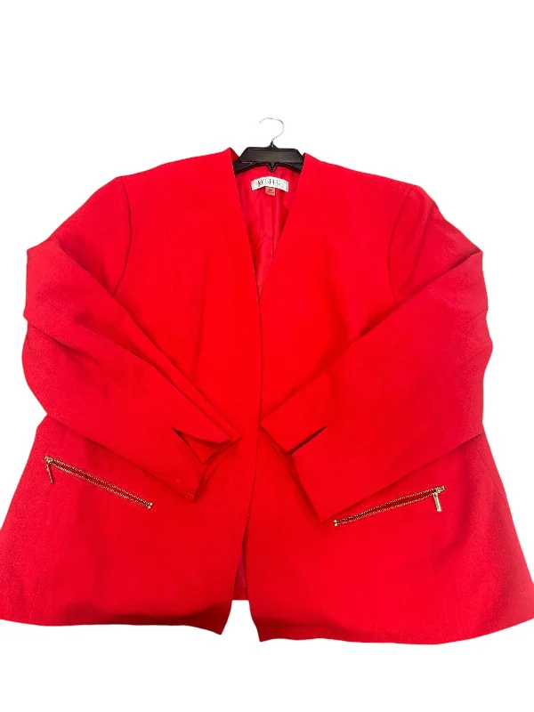 Blazer By Cmc In Red, Size: 2x Women's Elegant Suit