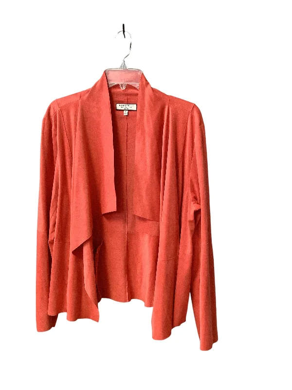 Blazer By Cme In Coral, Size: 1x Women's Premium Blazer