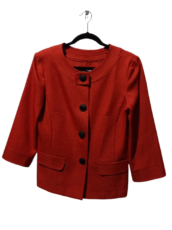 Blazer By Dressbarn In Orange, Size: 8 Women's Custom Jacket