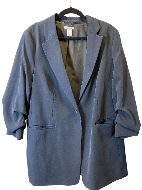 Blazer By H&m In Navy, Size: Xl Women's Trendy Blazer