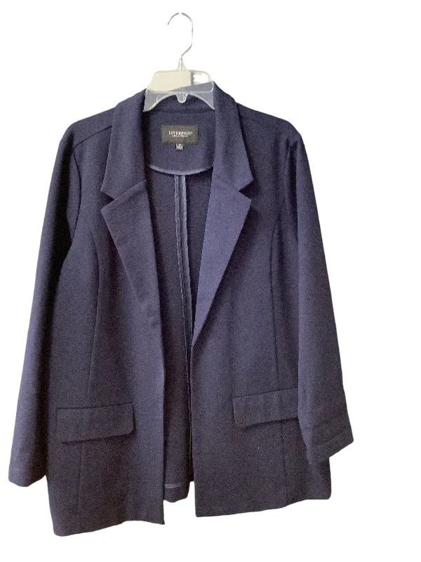 Blazer By Liverpool In Blue, Size: 1x Women's Vintage Suit
