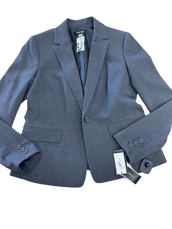 Blazer By Nine West In Grey, Size: 6 Women's Luxurious Jacket