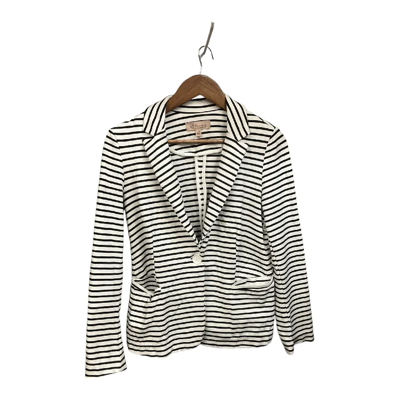 Blazer By Philosophy In Striped Pattern, Size: M Women's Classic Suit