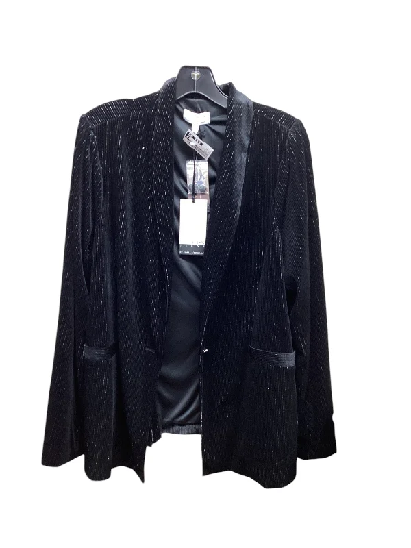 Blazer By Sofia By Sofia Vergara In Black & Silver, Size: Xl Women's Classic Blazer
