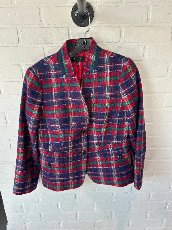 Blazer By Talbots In Blue & Red, Size: Mp Women's Classic Blazer