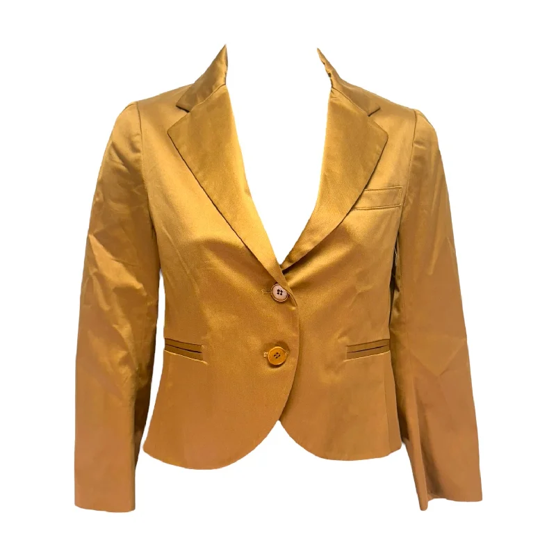 Blazer By Theory In Gold, Size: 0 Women's Denim Suit