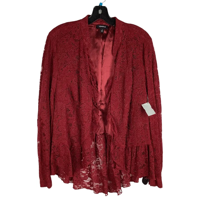Blazer By Torrid In Red, Size: 2X Women's Handmade Blazer