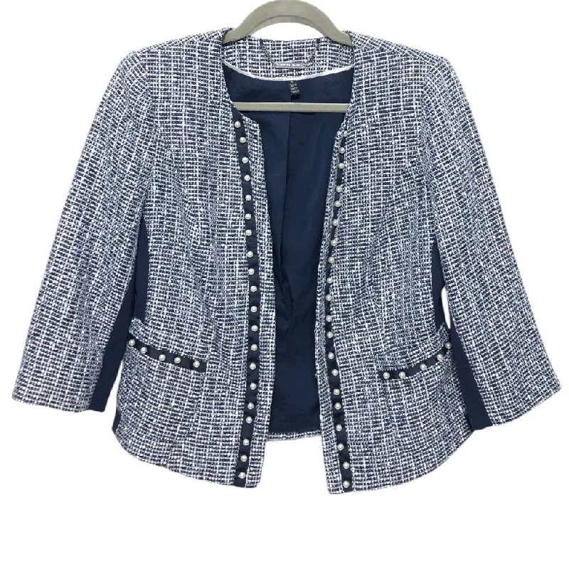 Blazer By White House Black Market In Blue & White, Size: 6 Women's Vacation Suit