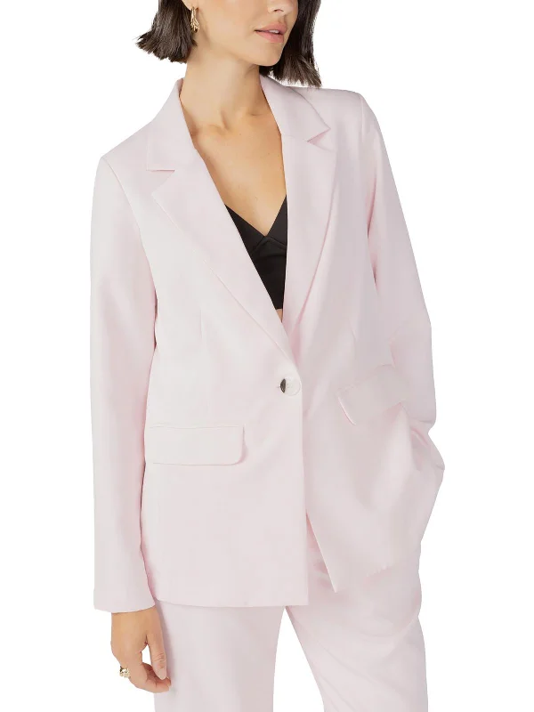 Bryce Womens Woven Suit Separate One-Button Blazer Women's Custom Jacket