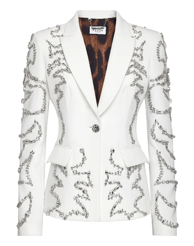 Cady Superheroine Blazer Crystal Women's Premium Blazer