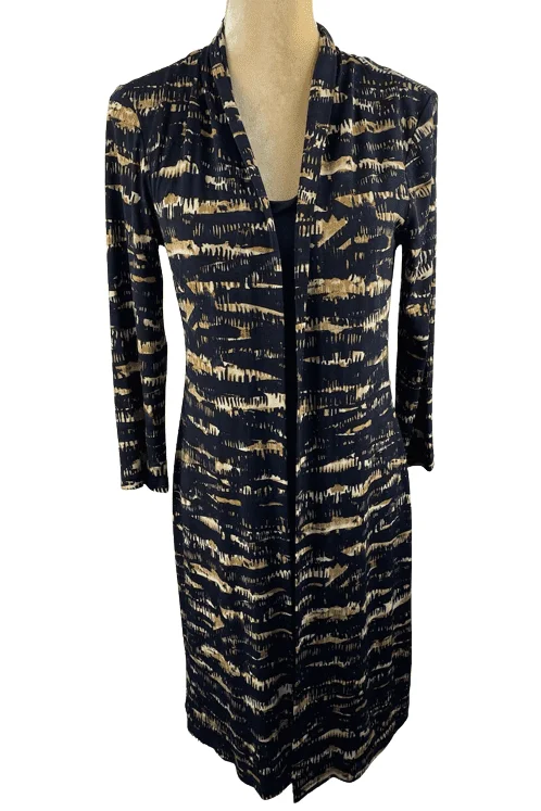 Connected Apparel women's midnight blue dress size 6 Tunics Trousers formal