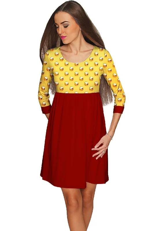 Go For Gold Gloria Empire Waist Dress - Women Tunics New arrival