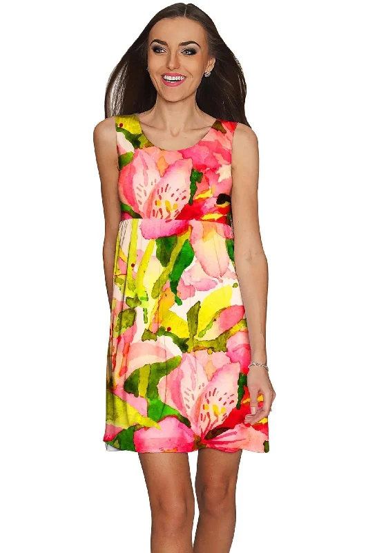 Havana Flash Sanibel Empire Waist Vacation Dress - Women Tunics Sophisticated sleek