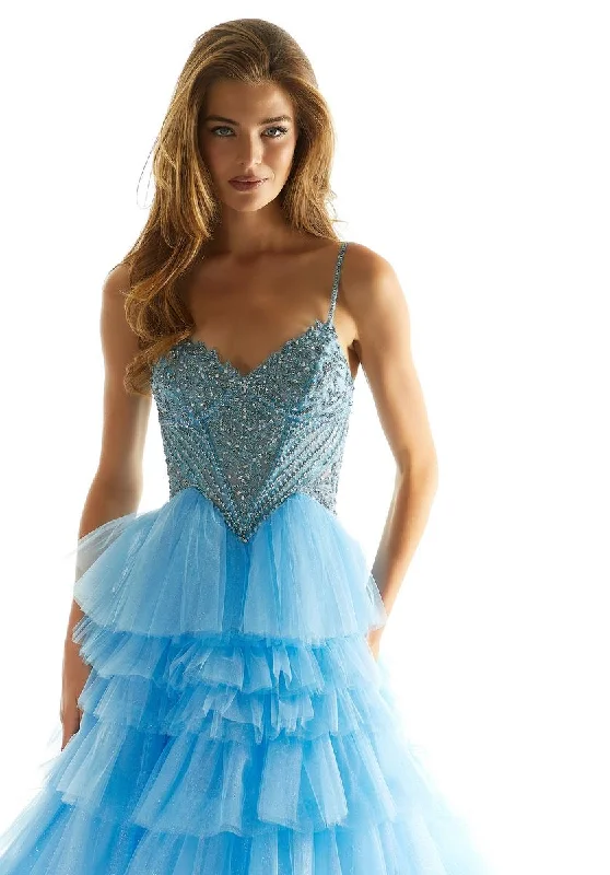 Morilee Basque Waist Ruffle Prom Dress 49005 Tunics Corduroy durable