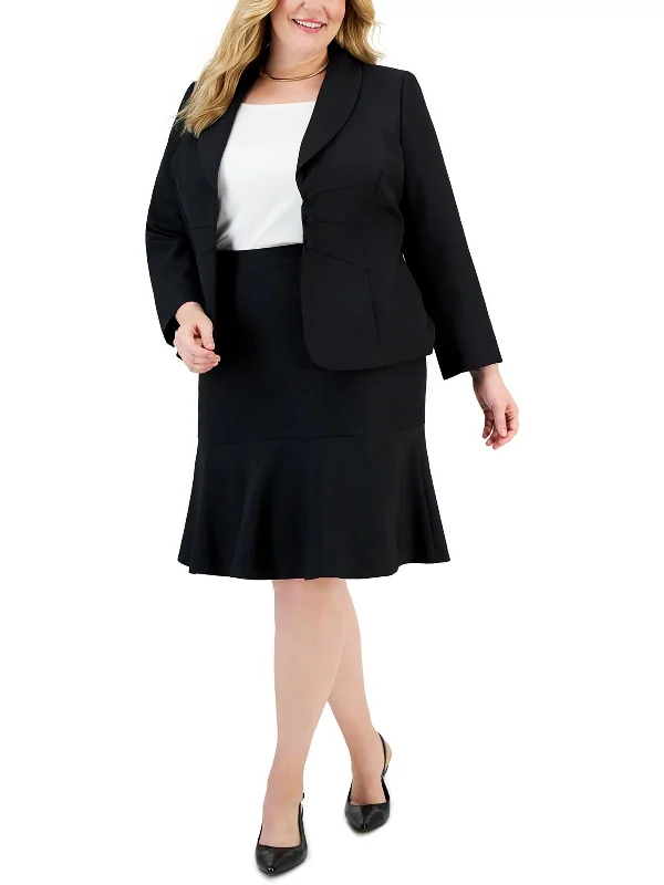 Plus Womens Office Business Double-Breasted Blazer Women's Unique Blazer