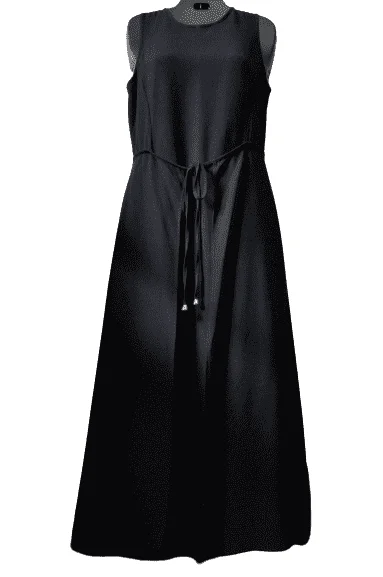 Delicia women's black long dress size 10 Tunics Office stylish