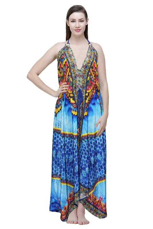 Silky Long Dress Tunics Long Elegant