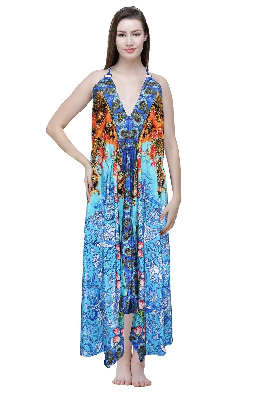 Silky Long Dress Turtleneck Warm Winter