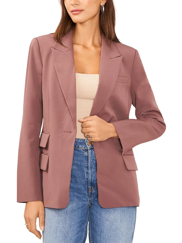 Womens Crepe One-Button Blazer Women's Luxurious Suit