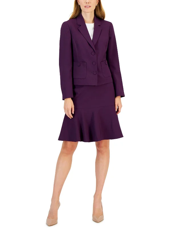 Womens Notch Collar Office Two-Button Blazer Women's Handmade Blazer