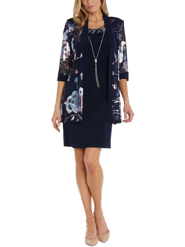 Womens Printed Mesh Duster Blazer Women's Custom Suit