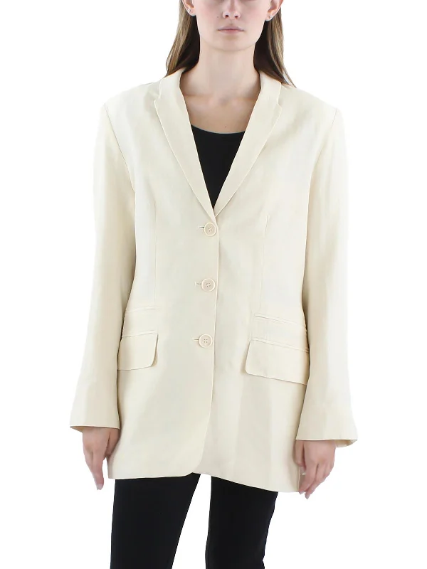 Womens V Neck Casual Double-Breasted Blazer Women's High-End Blazer