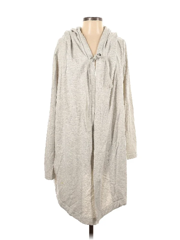 Cardigan Solid Color Striped Floral Print