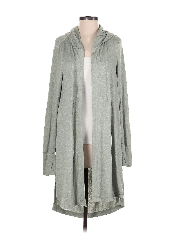 Cardigan Solid Color Striped Floral Print