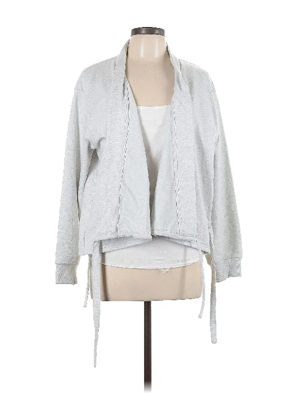 Cardigan Solid Print Embellished
