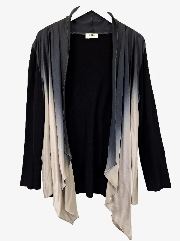 Mela Purdie Elegant Silk Cardigan Size 10 Stretchy Elastic Breathable