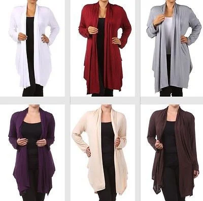 Plus Wrap Women Cardigan Open Front Asymmetrical Long Sleeve Casual New Faux Fur Fabric Real Fur Fabric Shearling Fabric