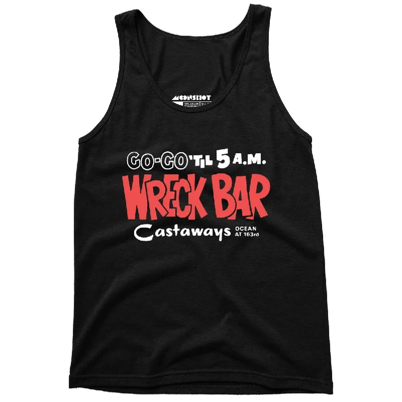 Castaways Motel Wreck Bar - Miami, FL - Vintage Tiki Bar - Unisex Tank Top bronze tank top