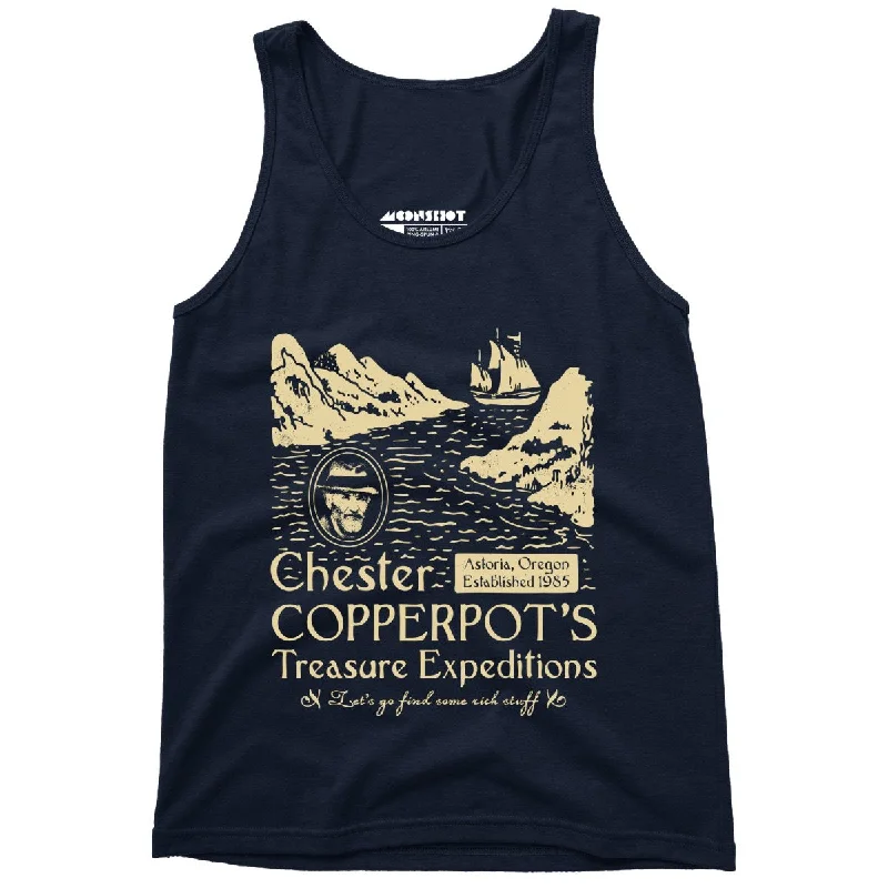 Chester Copperpot's Treasure Expeditions - Unisex Tank Top slim fit tank