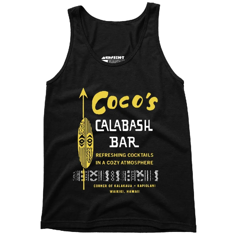 Coco's Calabash Bar - Waikiki, HI - Vintage Tiki Bar - Unisex Tank Top vintage tank top Coco's Calabash Bar - Waikiki, HI - Vintage Tiki Bar - Unisex Tank Top vintage tank top