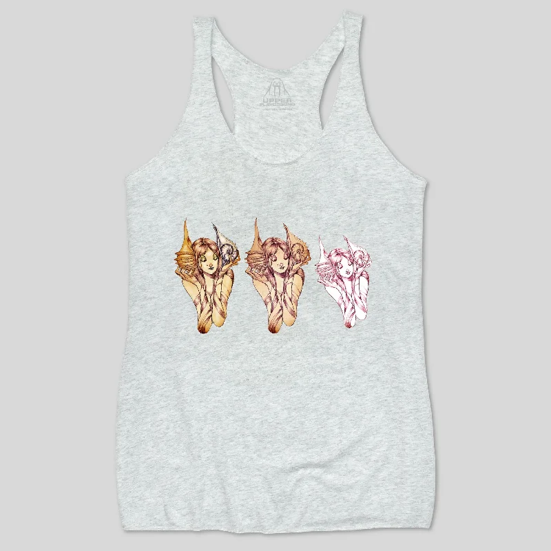 SEASHELLS WOMEN'S RACERBACK TANK sleep tank top