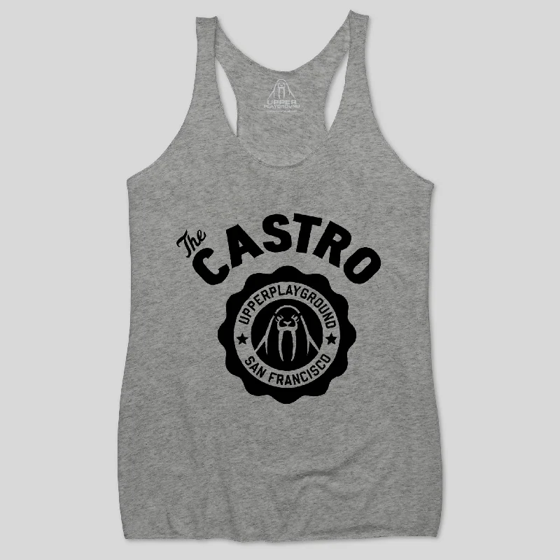 CASTRO WOMEN'S RACERBACK TANK lemon yellow tank