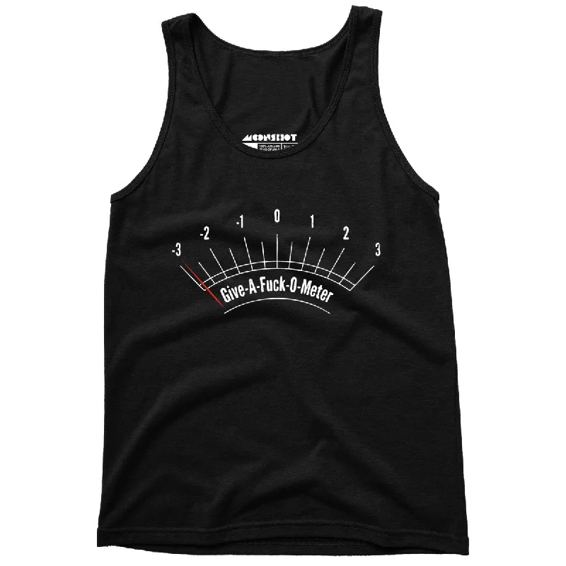 Give-a-fuck-o-meter - Unisex Tank Top breathable tank top