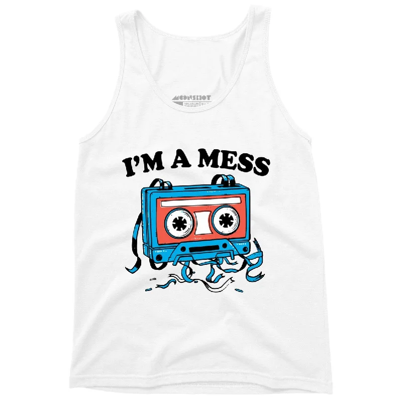I'm a Mess - Unisex Tank Top black tank top