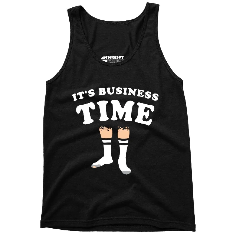 It's Business Time - Unisex Tank Top low neck tank