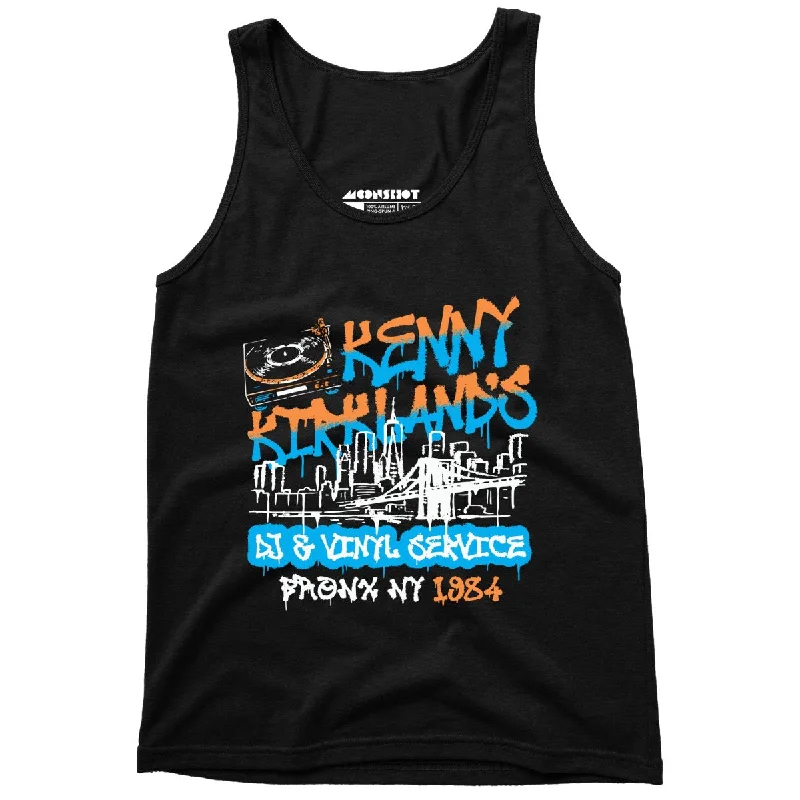 Kenny Kirkland's DJ and Vinyl Service - Unisex Tank Top halter tank top