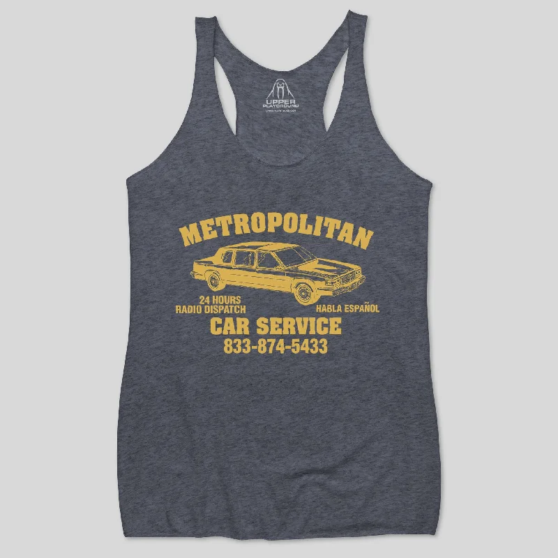 METROPOLITAN CAR SERVICE WOMEN'S RACERBACK TANK sexy tank top