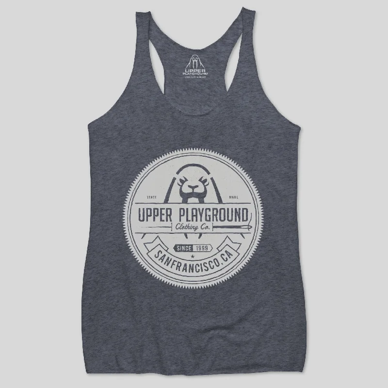 UP SEAL WOMEN'S RACERBACK TANK scoop neck tank